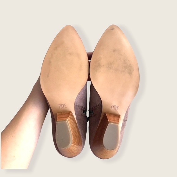 Frye Reina Genuine Leather Cute Ash Ankle Booties - Picture 12 of 16